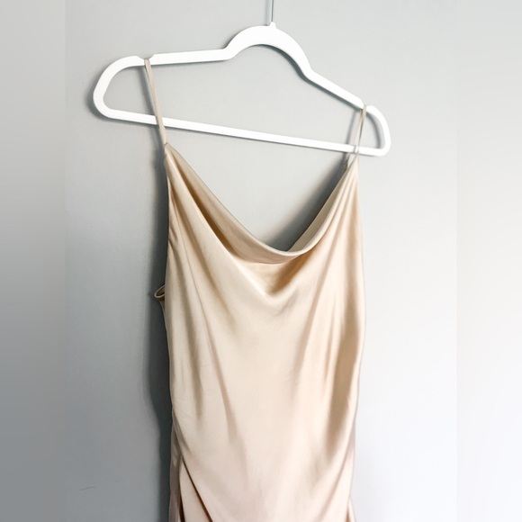 Beige Slip Dress - Picture 2 of 6